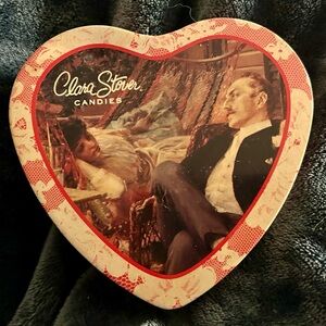 Clara (Russell) Stover Heart-Shaped Collector’s Tin: Two Idlers By Robert Blum